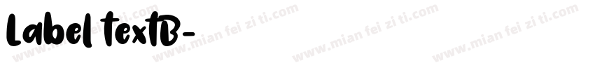 Label textB字体转换